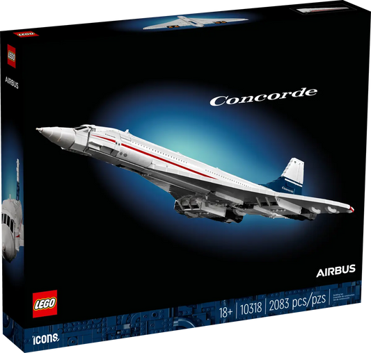 LEGO® Icons Le Concorde (10318) – Maßstabsgetreues Modell für Erwachsene